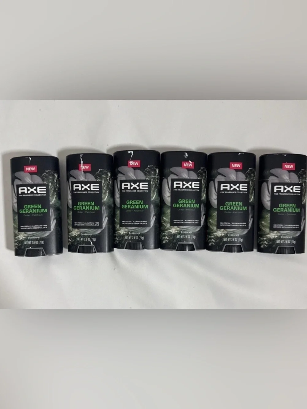 6X AXE Fine Fragrance Collection Aluminum-Free Deodorant Green Geranium
